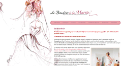 Desktop Screenshot of leboudoirdelamariee.fr